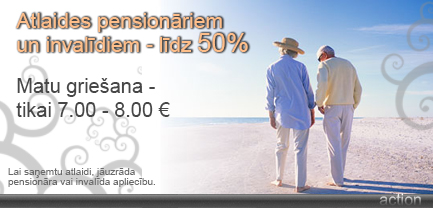Atlaides pensionāriem un invalīdiem